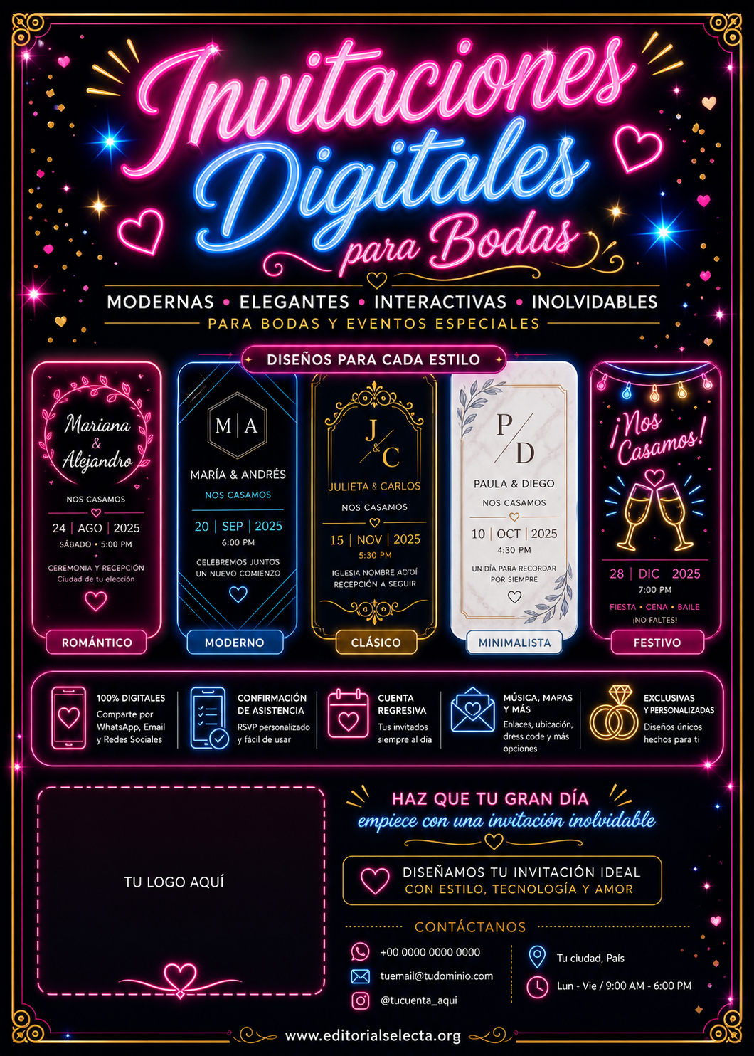 Invitación · Bodas (Reverso) 2
