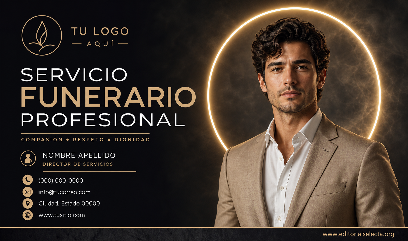 Tarjeta de Presentación Estándar · Fiestas o Reuniones (Reverso) 2