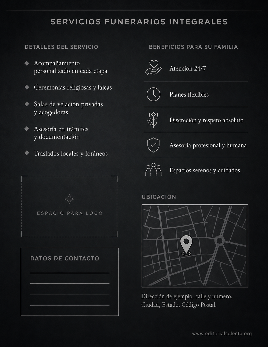 Volante Quarter Page · Fiestas o Reuniones (Frente) 2
