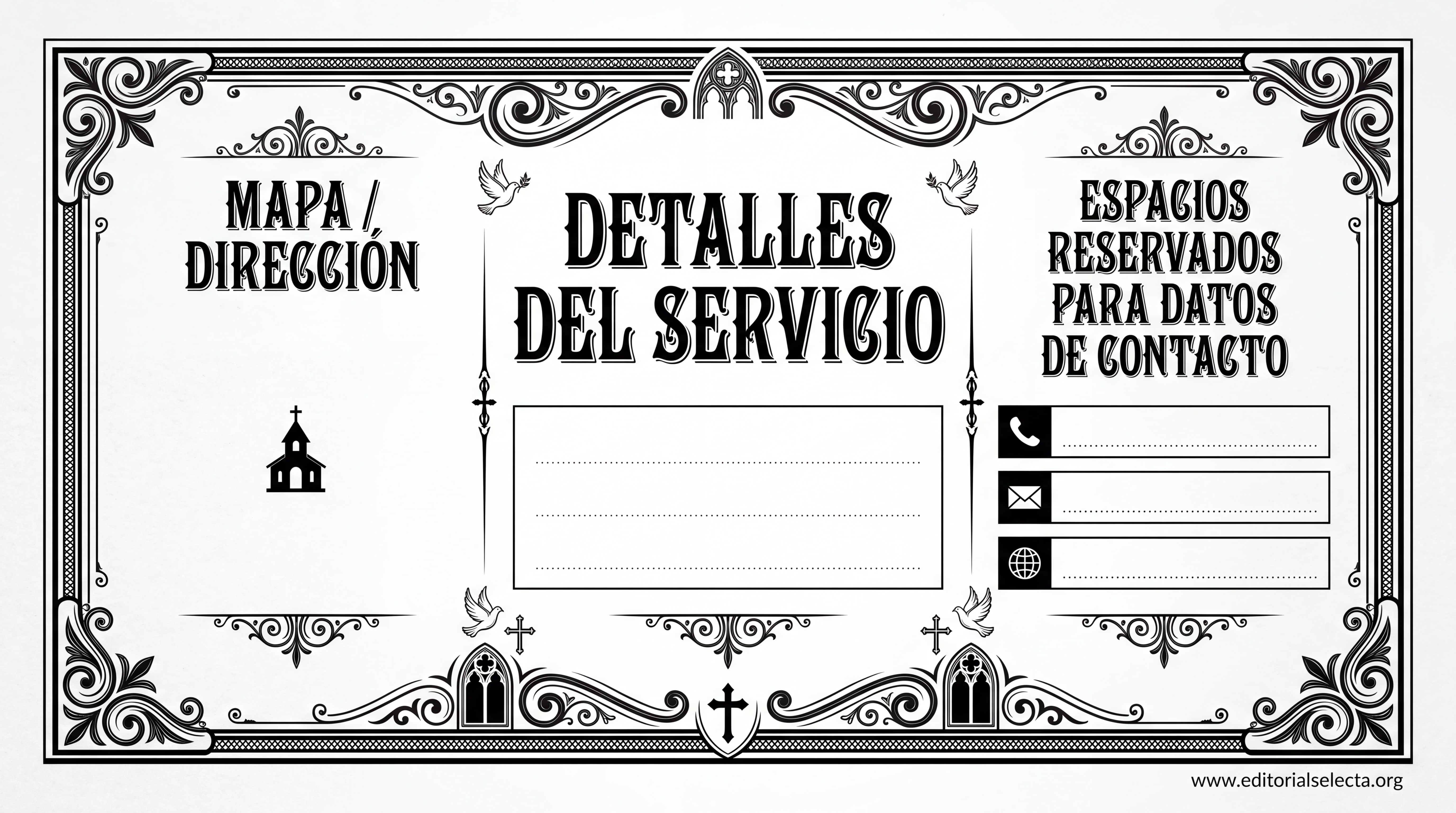Tarjeta de Presentación Estándar · Religión (Frente) 2