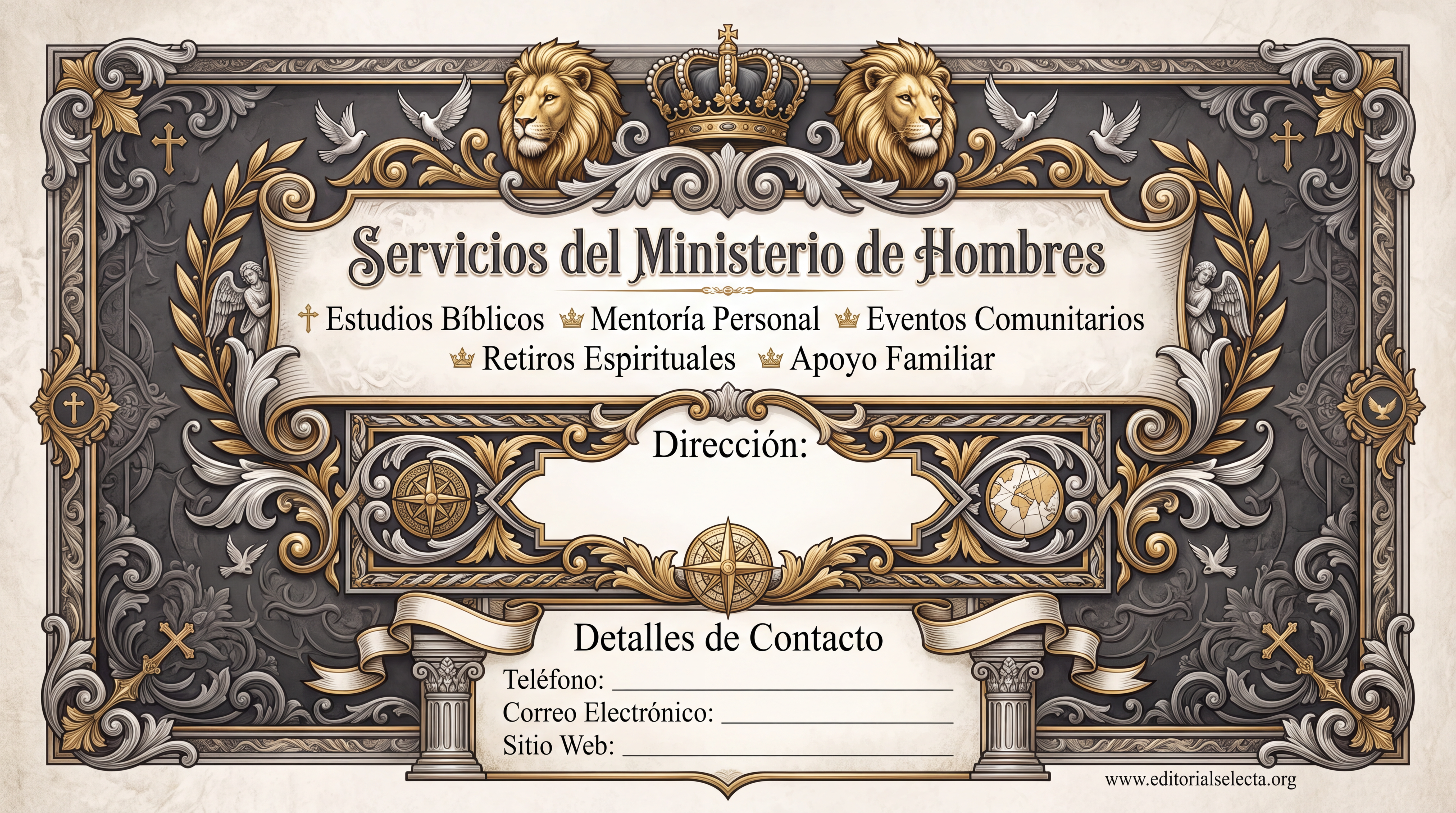 Tarjeta de Presentación Estándar · Religión (Frente) 2