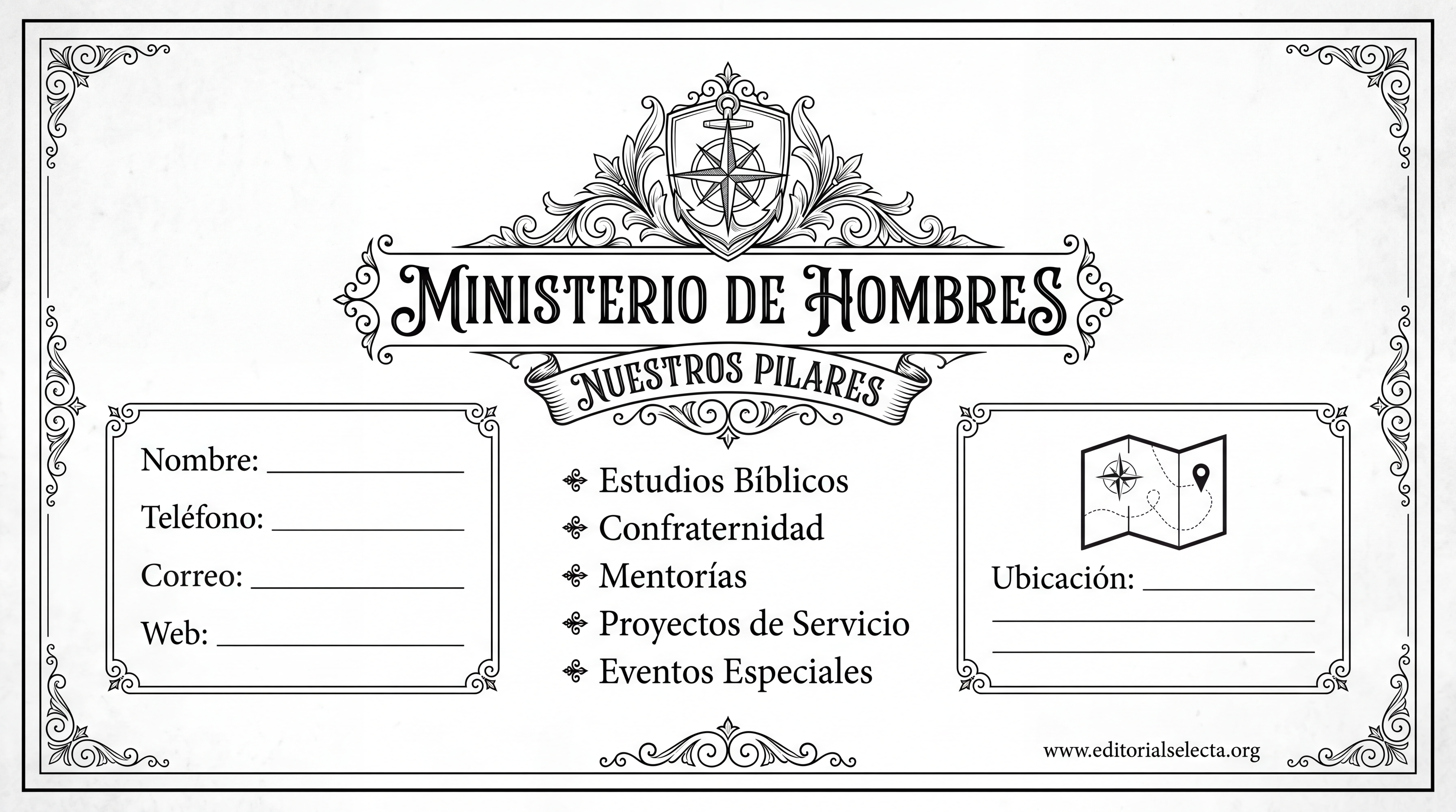 Tarjeta de Presentación Estándar · Religión (Frente) 2