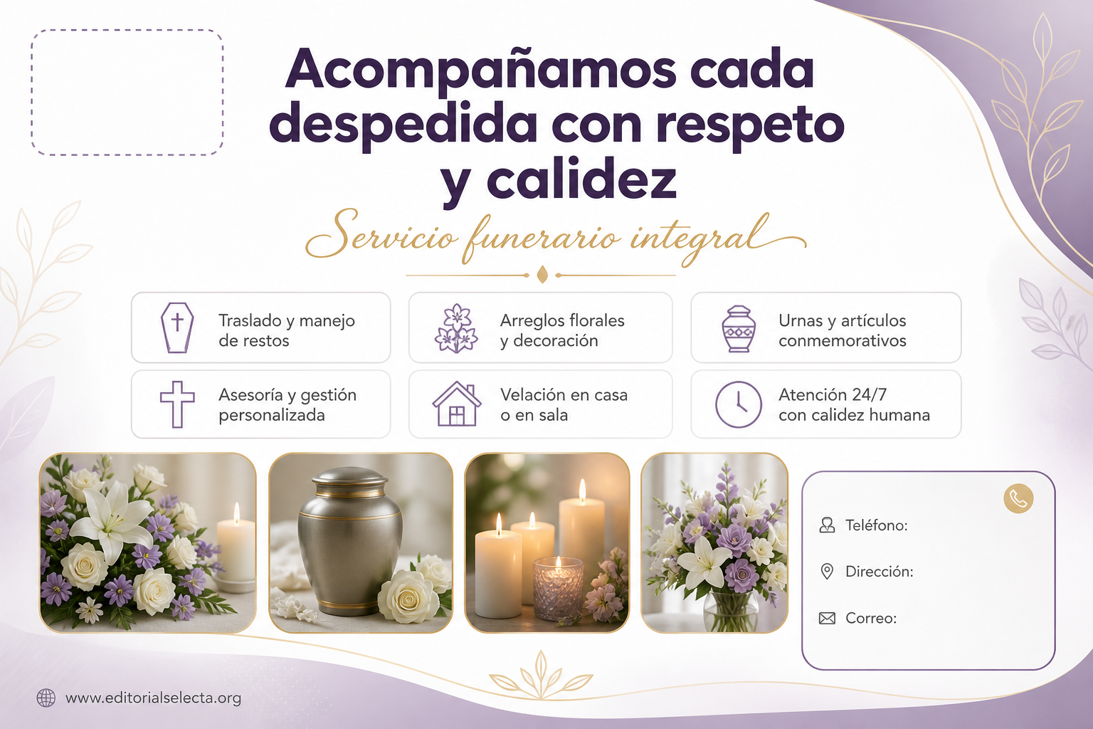 Postal 4x6 · Funeraria (Reverso) 2