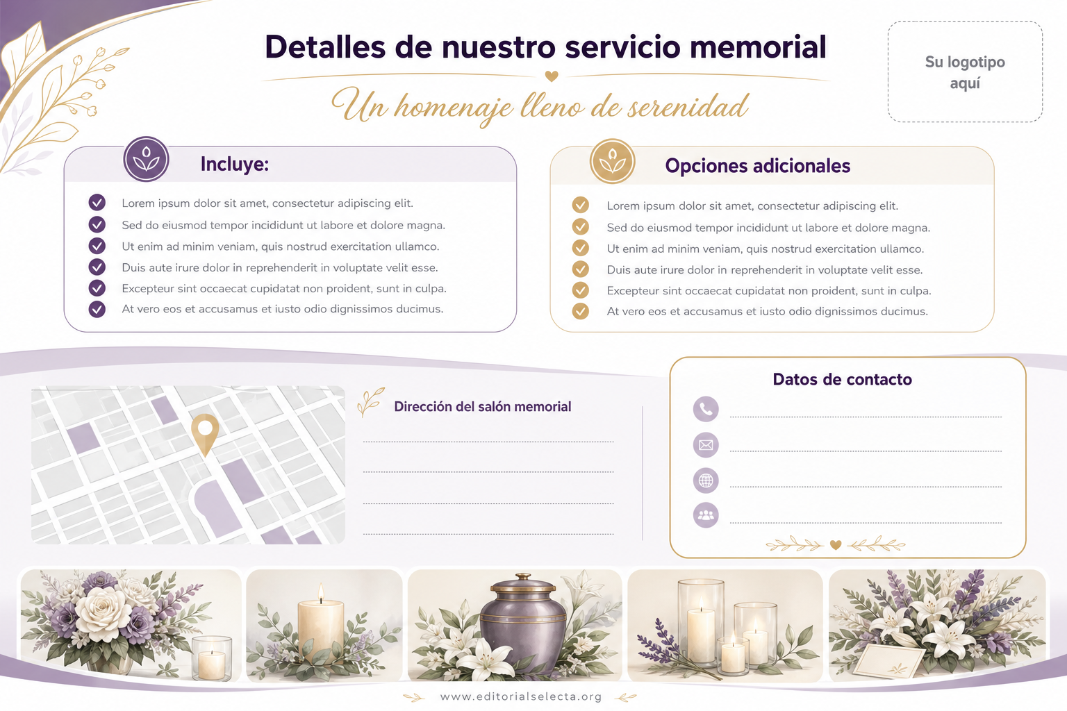Postal 4x6 · Servicios memoriales (Frente) 2