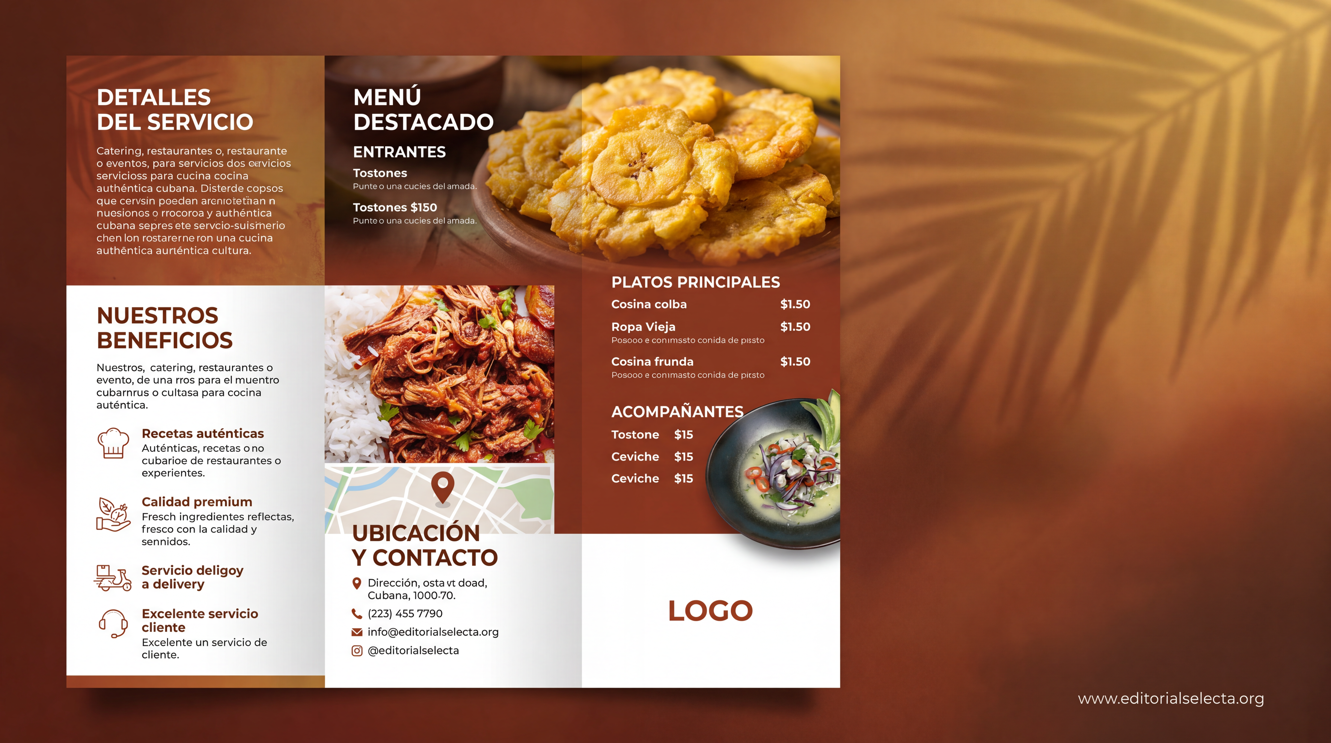 Brochure Tríptico · Cuba (Reverso)