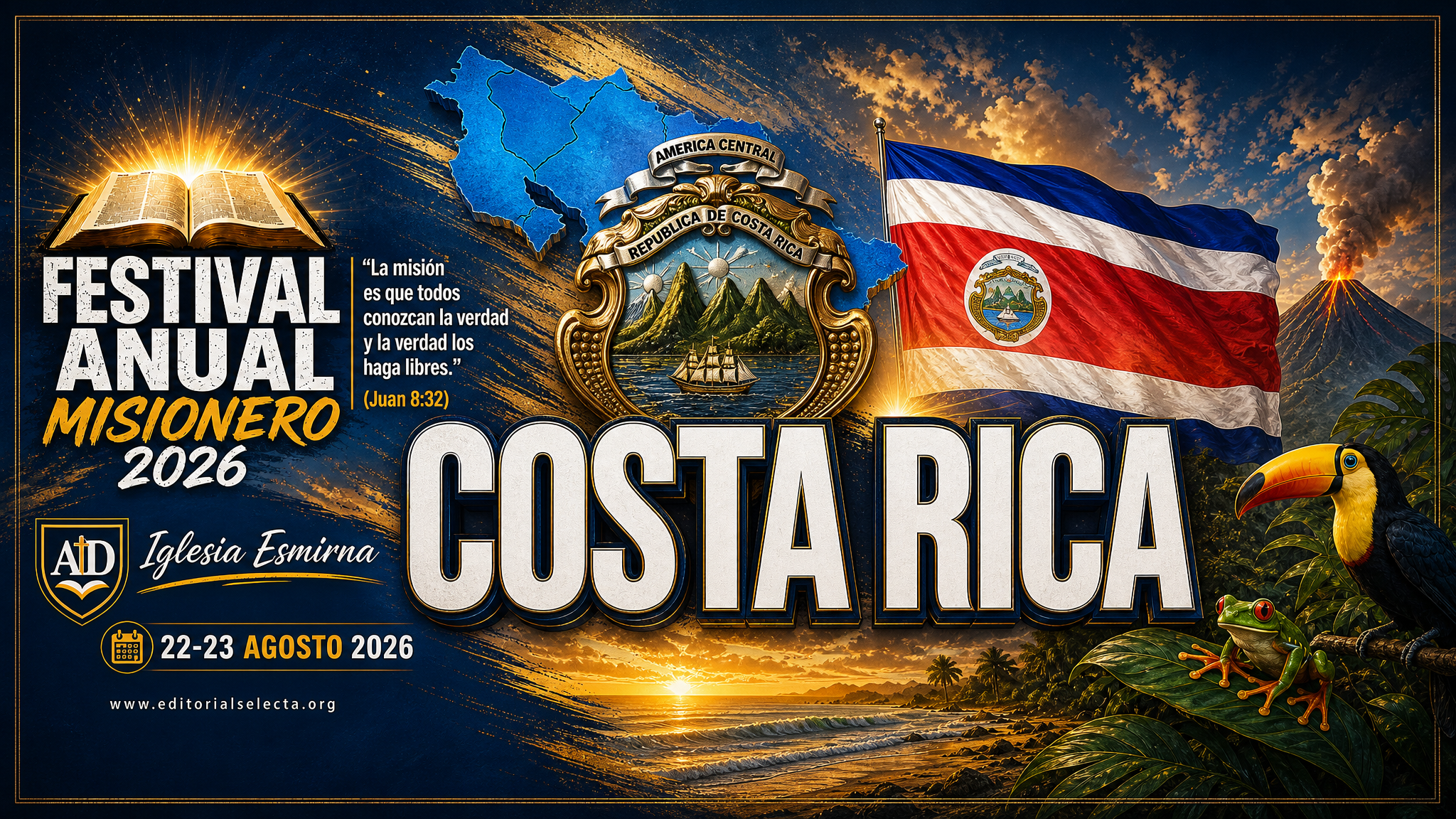 Costa Rica Taza 15oz Oficial FAM2026