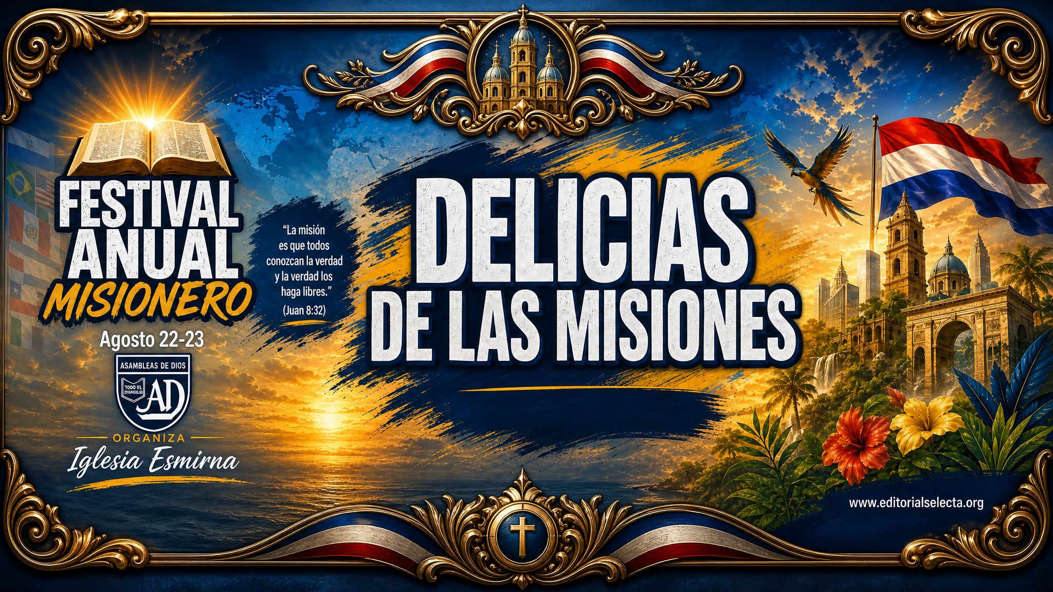 Delicias de las Misiones Taza 15oz Oficial FAM2026