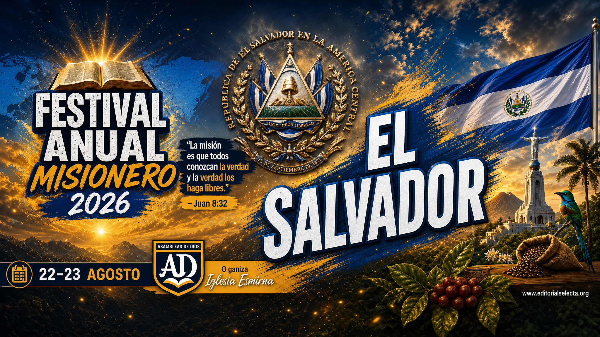 El Salvador Taza 15oz Oficial FAM2026