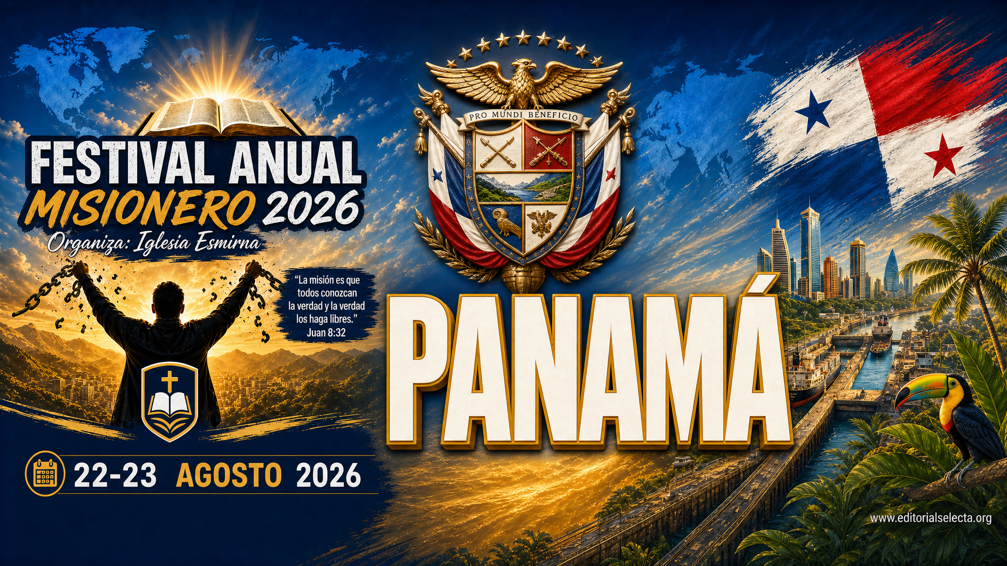 Panama Taza 15oz Oficial FAM2026